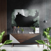 Batman Brushed Aluminium Dibond Wall Art.